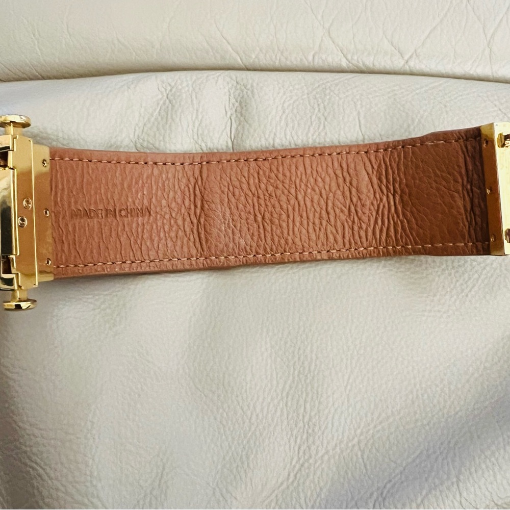 Tory Burch Gold and Tan World Travel Bracelet - Picture 4 of 4